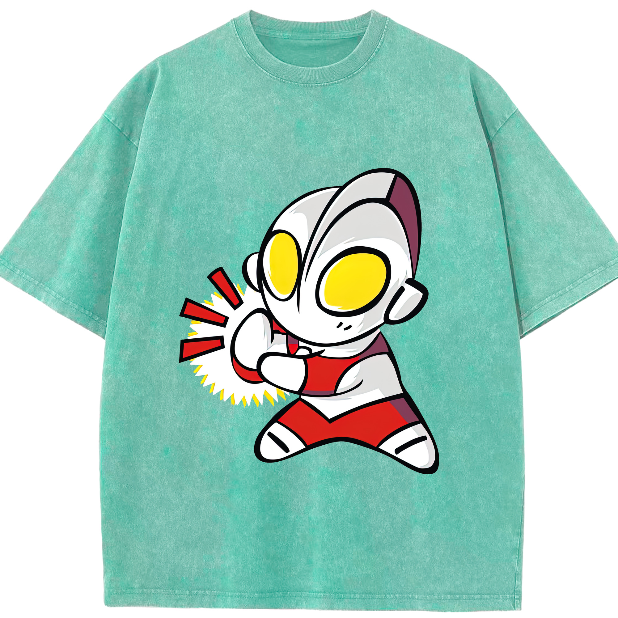 （画像用） ウルトラマン Ultraman 綿100% ヴィンテージ風 半袖Tシャツ（フロントプリント）